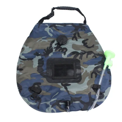 Sac d'eau chaude solaire Portable extérieur, sac de douche 20L, sac de stockage d'eau extérieur, sac de douche de Camping 20L