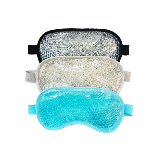 Coussin de sommeil réutilisable pour les yeux en PVC, gel chaud et froid chauffant pour micro-ondes