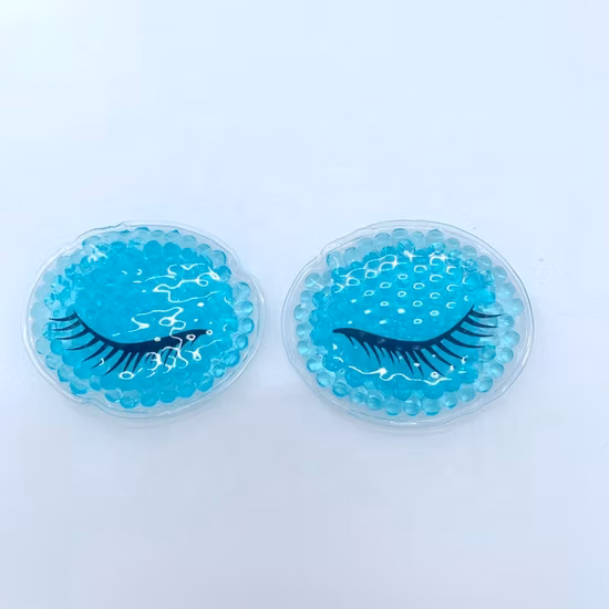 Coussin de sommeil réutilisable pour les yeux en PVC, gel chaud et froid chauffant pour micro-ondes