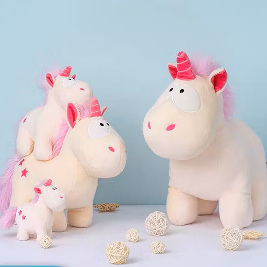 Vente chaude en gros personnalisé bébé jouet de haute qualité directe usine filles belle poupée rose bébé mascottes Peluches peluche mignon géant en peluche animaux licorne jouets