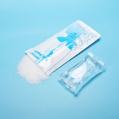 Médical utilisant un effet de refroidissement, sac de glace instantané jetable rapidement et rapidement